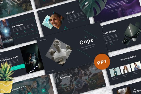 Download Cope - Minimal Powerpoint Templates - Minimal Collection