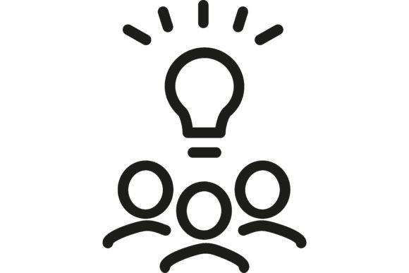 Download Brainstorming Line Icon. Team, Bulb, New - Brainstorming Collection