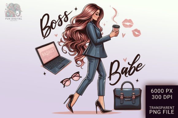Download Girl Boss Entrepreneur Businesswoman Art - Premium Bundle